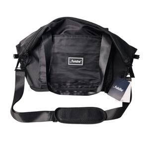 The Foldie Original Travel Expandable Foldable Tote Bag Black Carry On New
